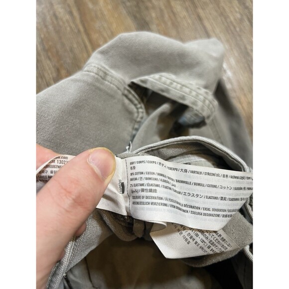 Abercrombie & Fitch Men's Stretch Fit Olive Green Carpenter Pants Size 30x32 - Picture 6 of 10